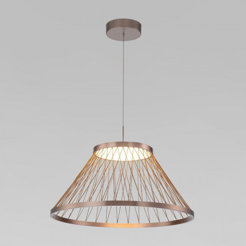 Подвесной светодиодный светильник Eurosvet Cesta 40017/1 LED коричневый