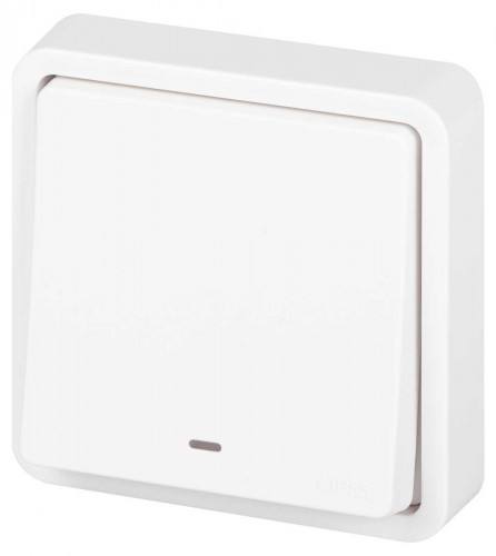 Переключатель ЭРА Эксперт 11-1527-01 с подсветкой IP55 10АХ-250В СУ белый Б0063253