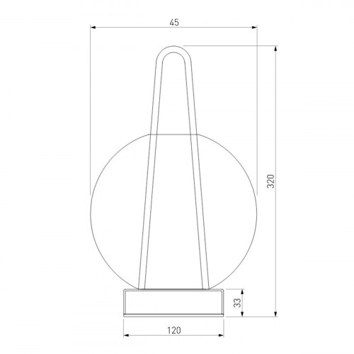 Настольная лампа Eurosvet Frasco 80507/1 латунь