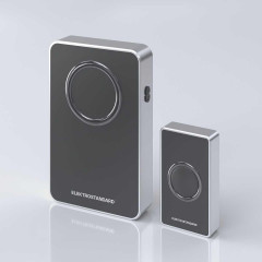 Звонок беспроводной Elektrostandard DBQ27M WL чёрный/серебро a055696