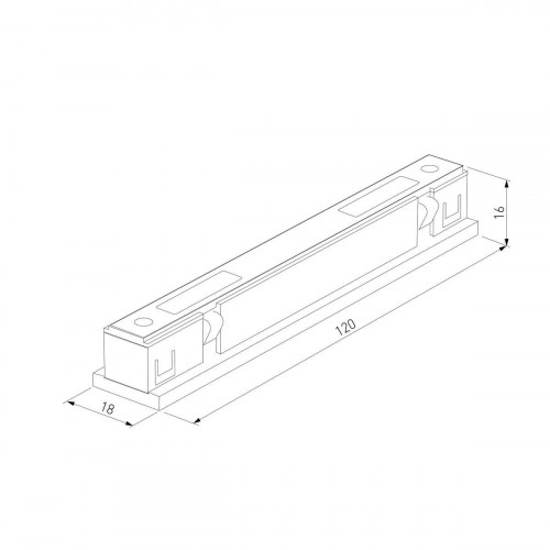 Коннектор прямой Elektrostandard Brass Line 85008/00 a069644