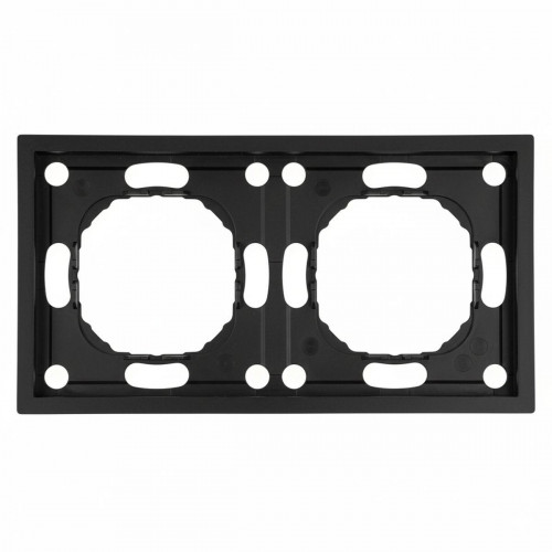 Рамка STEKKER, PFR00-5002-05 2-местная, серия Эмили, черный уголь, soft touch 49859