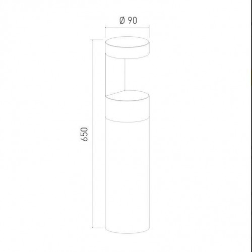 Уличный светодиодный светильник Elektrostandard Nimbus 35126/F серый a055642
