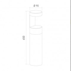 Уличный светодиодный светильник Elektrostandard Nimbus 35126/F серый a055642