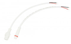 Соединительный кабель (2pin) герметичный (IP67) 2х0.35 мм² белый REXANT 11-9320
