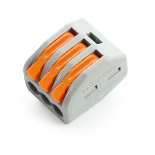 Клемма строительно-монтажная 3-проводная Stekker, LD222-413 32397