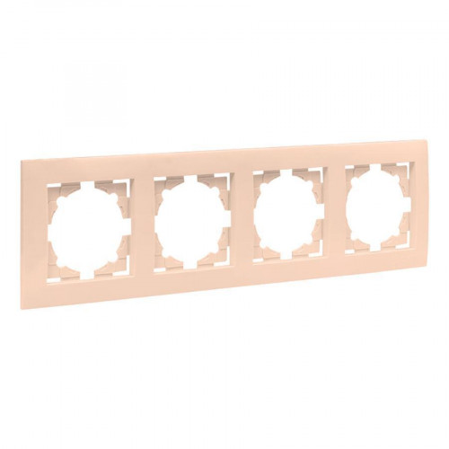Валенсия Рамка 4-местная кремовая EKF EWM-G-304-20