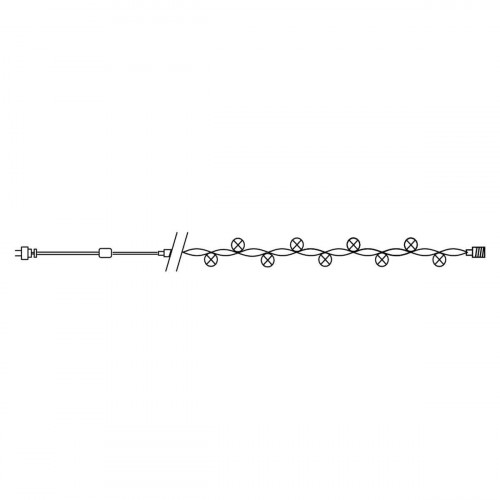 Светодиодная гирлянда Feron Линейная 230V 5000K холодный белый без мерцания CL33 32424
