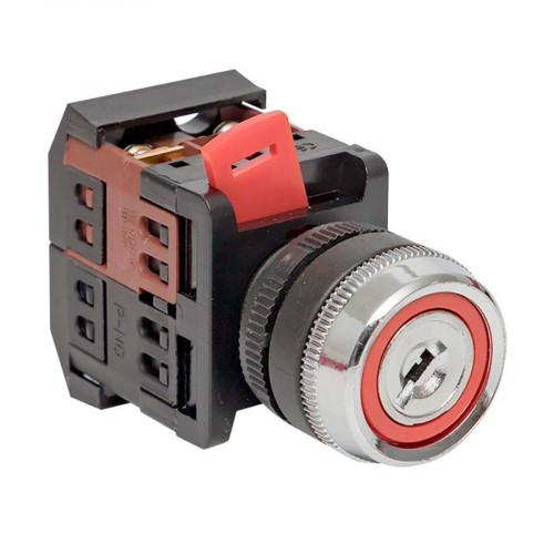 Переключатель АKS-22 черный c замком NO+NC EKF PROxima aks-22