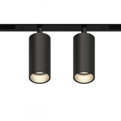 GRAFFIT Трековый светильник TWIN-SPOT LED 48В 2x6Вт 4000К CRI90 36° NO-DIM угольно-черный