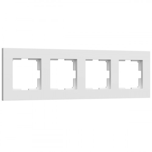 Рамка Werkel Slab на 4 поста белый матовый W0042961 4690389193514
