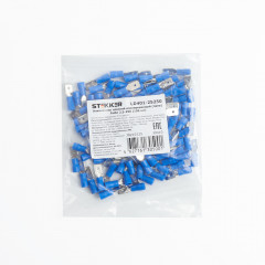 Наконечник плоский Изолированный (папа) РпИп 2,5-250, Stekker, LD401-25250 (упаковка 100 шт) 39410