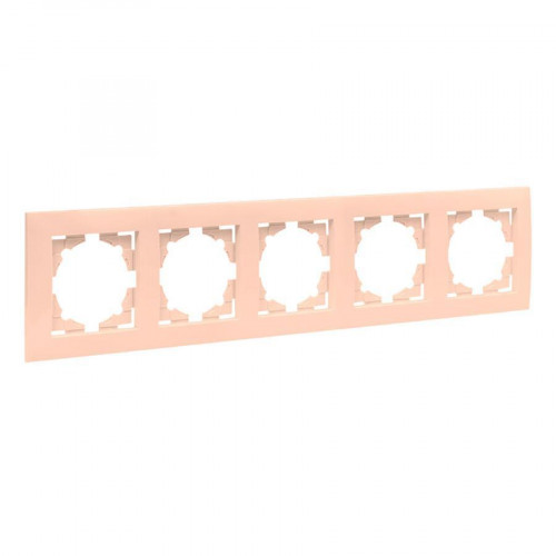 Валенсия рамка 5-местная кремовая EKF PROxima EWM-G-305-20