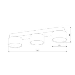 Потолочная люстра TK Lighting 3392 Space White