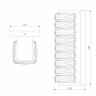Настенный светодиодный светильник Eurosvet Blitz 40259 Led хром/ прозрачный хрусталь Strotskis