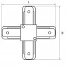 Коннектор X-образный Lightstar Barra 502149