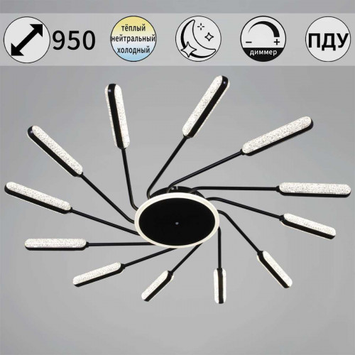 Потолочная люстра Reluce 87290-0.3-12 BK