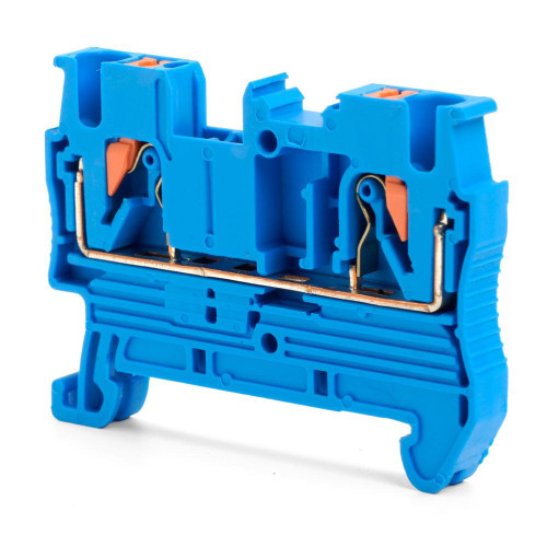 Зажим пружинный, 2-проводной проходной ЗНИ - 2,5 ,JXB PT 2,5, серый LD572-2-25 49249