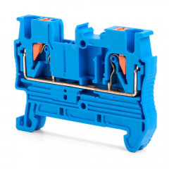 Зажим пружинный, 2-проводной проходной ЗНИ - 2,5 ,JXB PT 2,5, серый LD572-2-25 49249