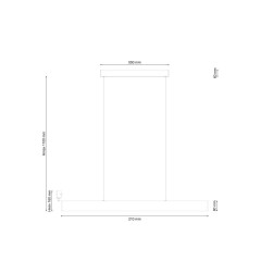 Подвесной светодиодный светильник Lucia Tucci Aero 206.30 Nero Led