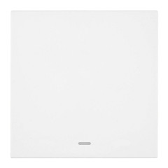 Выключатель 1-клавишный c индикатором (механизм), Stekker, 250В, 10А Мия, RSW10-3101-01, белая магнолия 50431