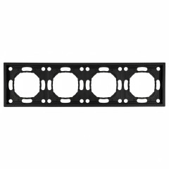 Рамка 4-постовая Stekker Эмили черный уголь PFR00-5004-05 49861