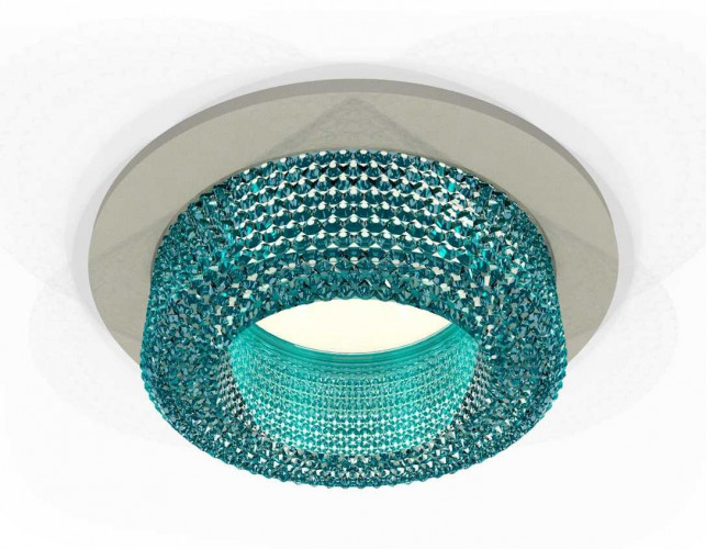 Комплект встраиваемого светильника Ambrella light Techno Spot XC7623023 SGR/BL серый песок/голубой (C7623, N7194)