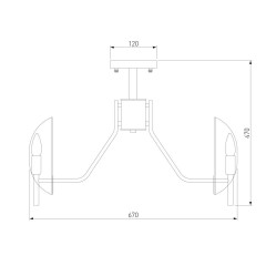 Потолочная люстра Eurosvet Rocco 60135/6 латунь
