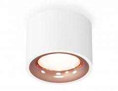 Комплект накладного светильника Ambrella light Techno Spot XS7510025 SWH/PPG белый песок/золото розовое полированное (C7510, N7015)