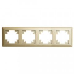 Рамка 4-постовая Stekker Катрин золото PFR00-7004-08 49609