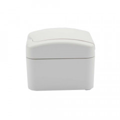 Розетка одноместная (керамика) Mini OG IP54, с заземлением, о/у, белая KRANZ KR-78-0605