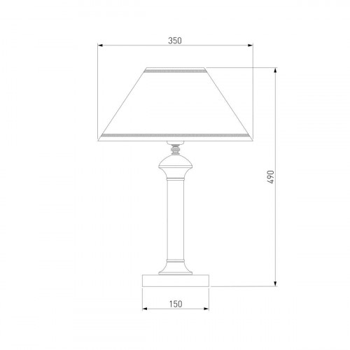 Настольная лампа Eurosvet 60019/1 глянцевый белый