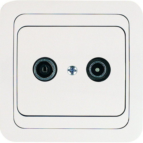 Розетка тv и радио концевая 1,5 db Makel Mimoza 12065