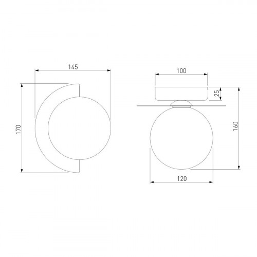 Настенный светильник Eurosvet Moity 70150/1 черный