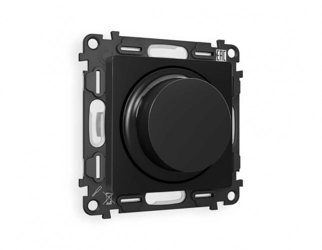 Комплект механизма светорегулятора универсального AMBRELLA VOLT ALFA Черный матовый 25-600W/LED 5-300W QUANT (AP8055, VM136) MA805510