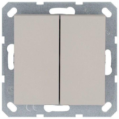 Выключатель двухклавишный Jasmart G3022T