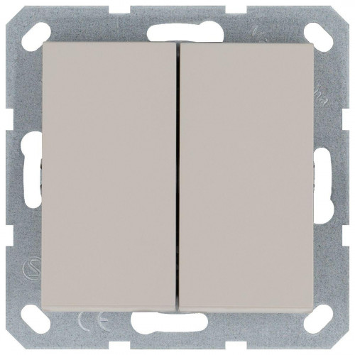 Выключатель двухклавишный Jasmart G3022T