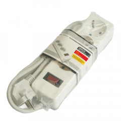 Сетевой фильтр 3-местный с/з Stekker HM20-31-03 3x1мм2, 3 м, 250В, 16А, серия Optima, белый 50087