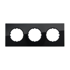 Рамка LK Studio 3-постовая квадрат из натурального темного стекла Vintage 884310-1