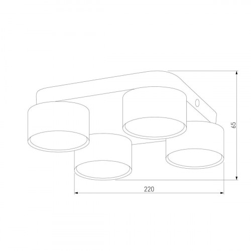 Потолочная люстра TK Lighting 3401 Space Black