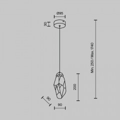 Подвесной светодиодный светильник Modelux Modestyle MS.89131.1 CR