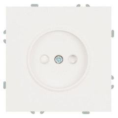 Розетка 2P Stekker Эмили со шторками белый фарфор RST16-5109-01 49876