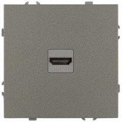 Розетка ЭРА Galaxy 15-3114-07 HDMI IP20 титан Б0070800