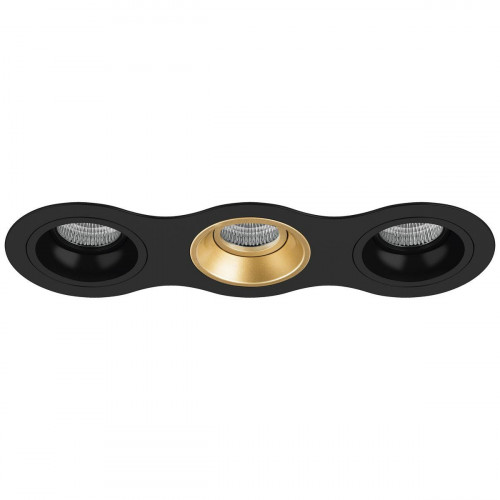 Комплект из светильников и рамки Lightstar Domino Round (214637+214607+214603+214607) D637070307