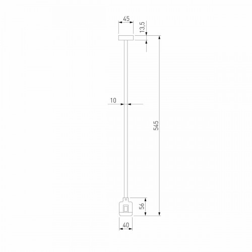 Декоративная стойка с коннектором Elektrostandard Esthetic Magnetic 85152/00 a065448