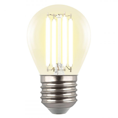 Лампа светодиодная Uniel E27 4W 3000K прозрачная LED-G45-4W/3000K/E27/CL GLY01TR UL-00011940