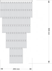 Потолочная люстра KUTEK ELLINI ELL-PLM-6(Z)250/II