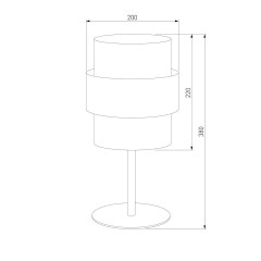 Настольная лампа TK Lighting 5893 Calisto White