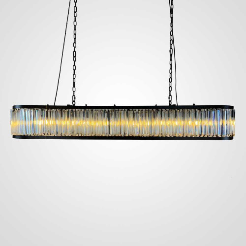 Подвесная люстра Imperium Loft Rh 1920S Odeon Clear Glass Black 180 248522-22