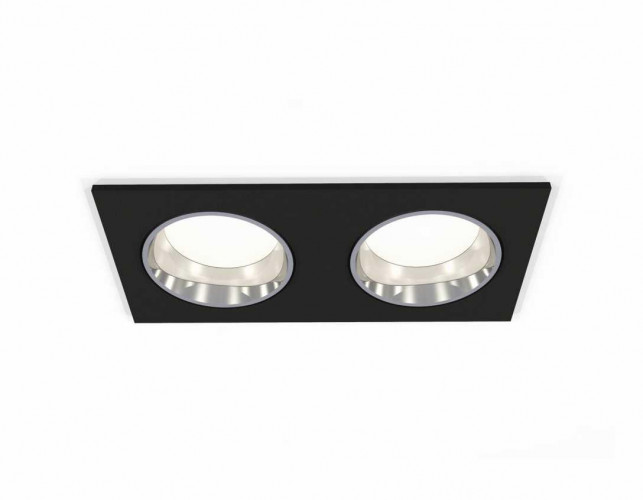 Комплект встраиваемого светильника Ambrella light Techno Spot XC6526003 SBK/PSL черный песок/серебро полированное (C6526, N6112)